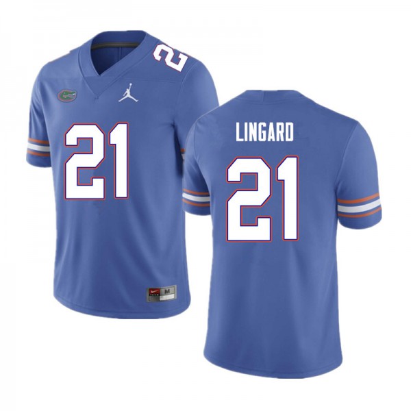 Men #21 Lorenzo Lingard Florida Gators College Football Jerseys Blue